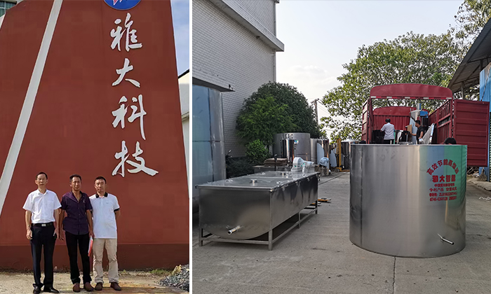 10-19刘总来雅大考察并订购大型酿酒设备